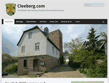 Tablet Screenshot of cleeberg.com